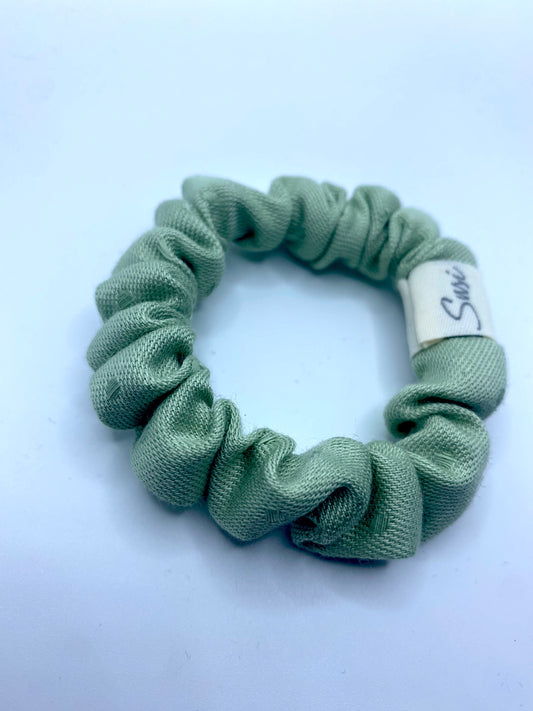 Hair Tie Rebirth Pastel Dots Minty Green Scrunchie Premium Hair Accessories | Sustainable Susi haargummi