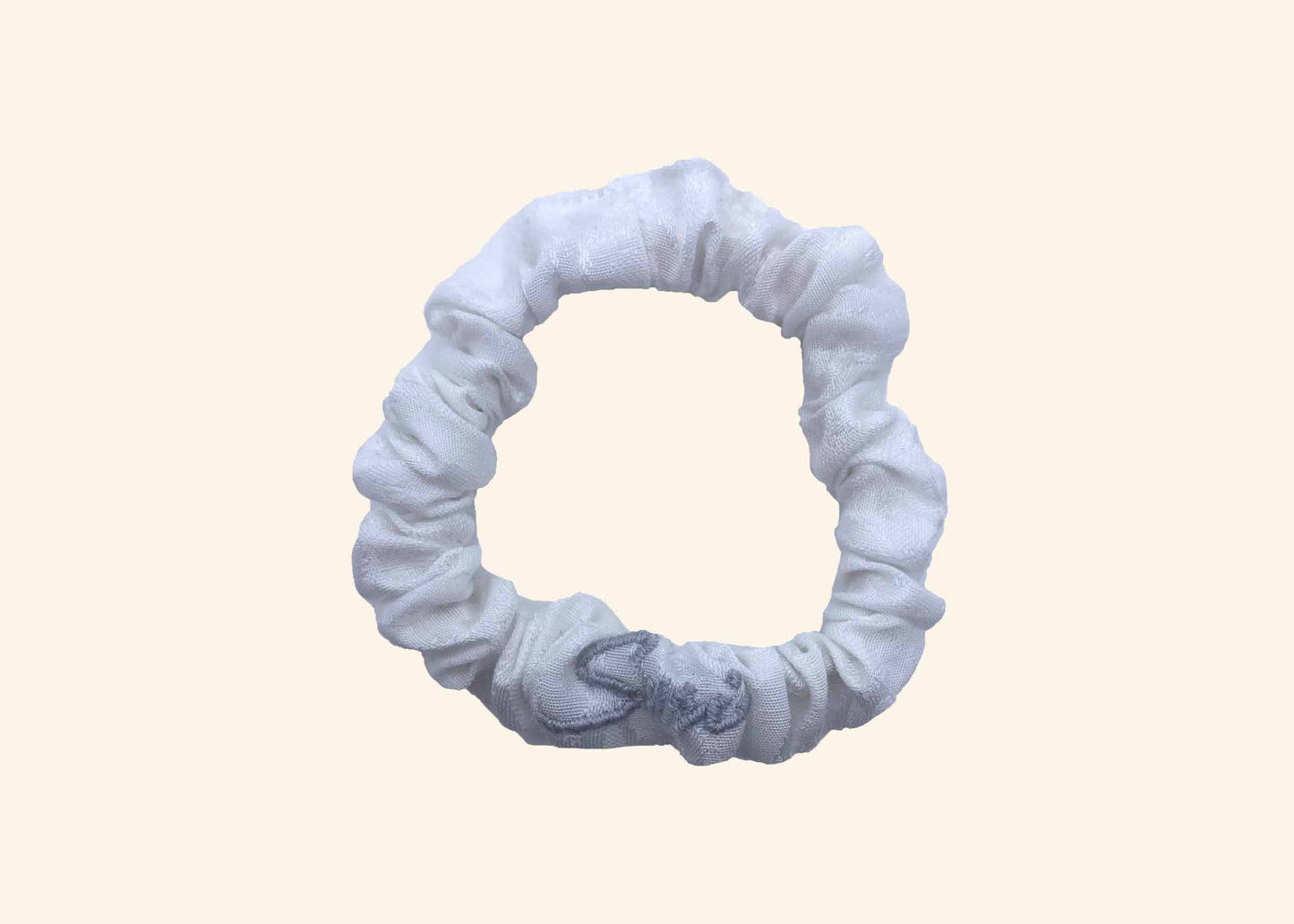Hair Tie Rebirth Bridesmaid White Scrunchie Premium Hair Accessories | Sustainable Susi haargummi bio plastikfrei weiß