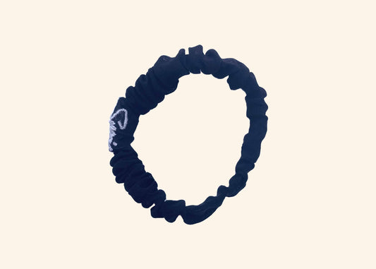 Hair Tie Rebirth Nightfall Black Scrunchie Premium Hair Accessories | Sustainable Susi schwarz haargummi chiffon bio plastikfrei