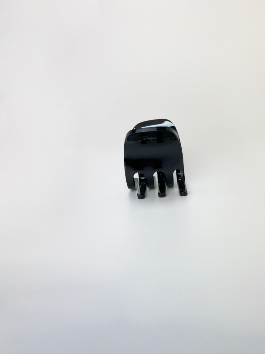 nachhaltige plastifreie Haarspange bio ohne plastik cellulose Haarklammer clawclip schwarz