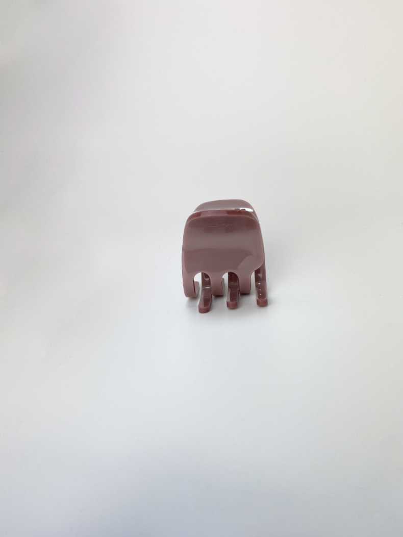 nachhaltige plastifreie Haarspange bio ohne plastik cellulose Haarklammer clawclip vegan altrosa braun qualität