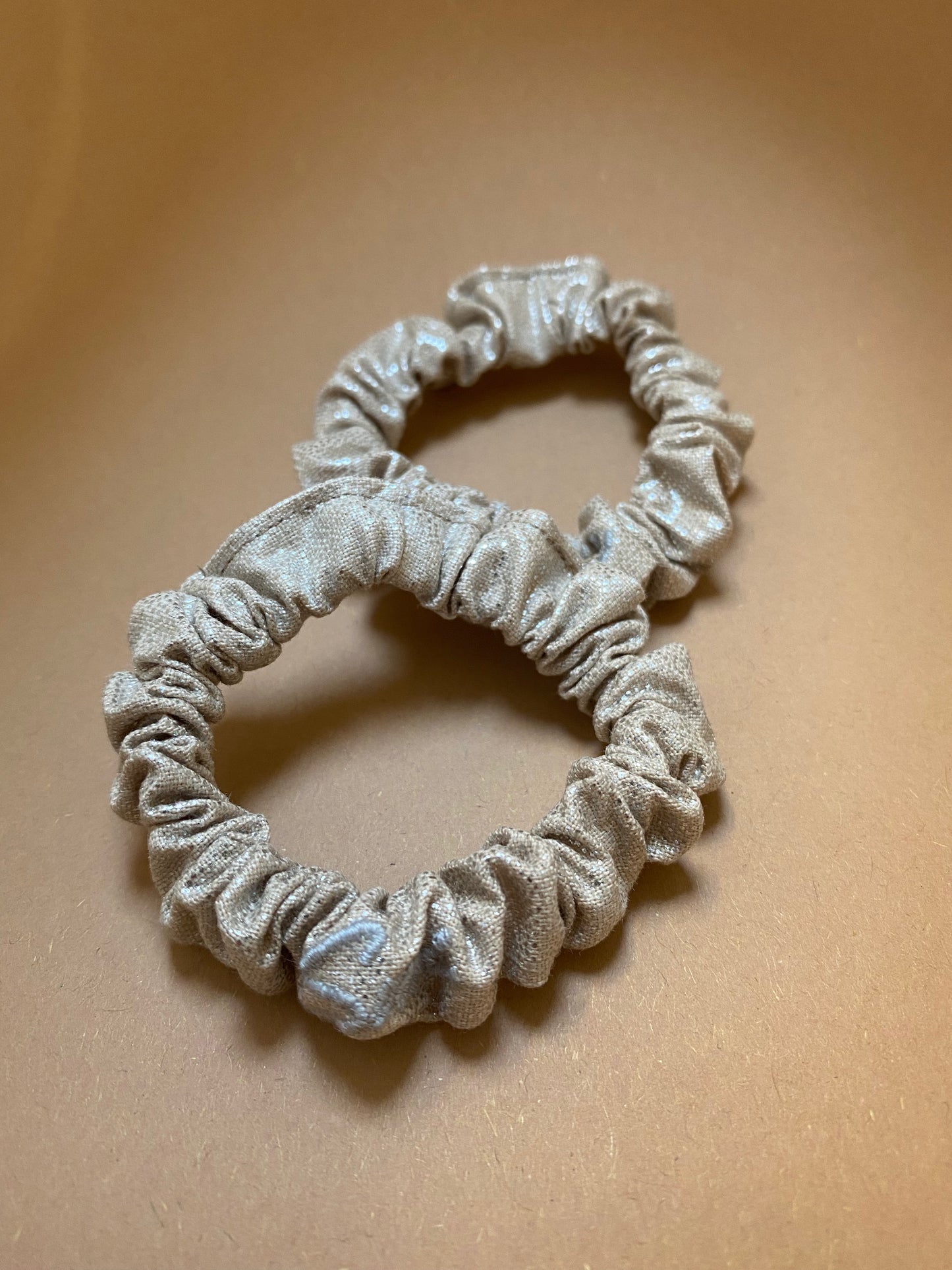 2 Pack Hair Tie Vintage Metallic Rose Scrunchie Premium Hair Accessories | Made in Germany | Sustainable Susi