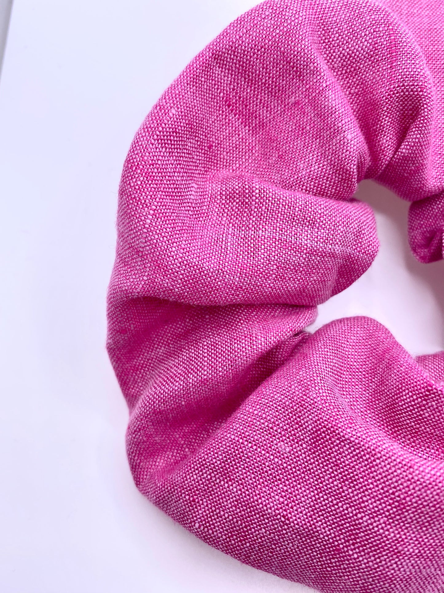 Scrunchie Pink Linen