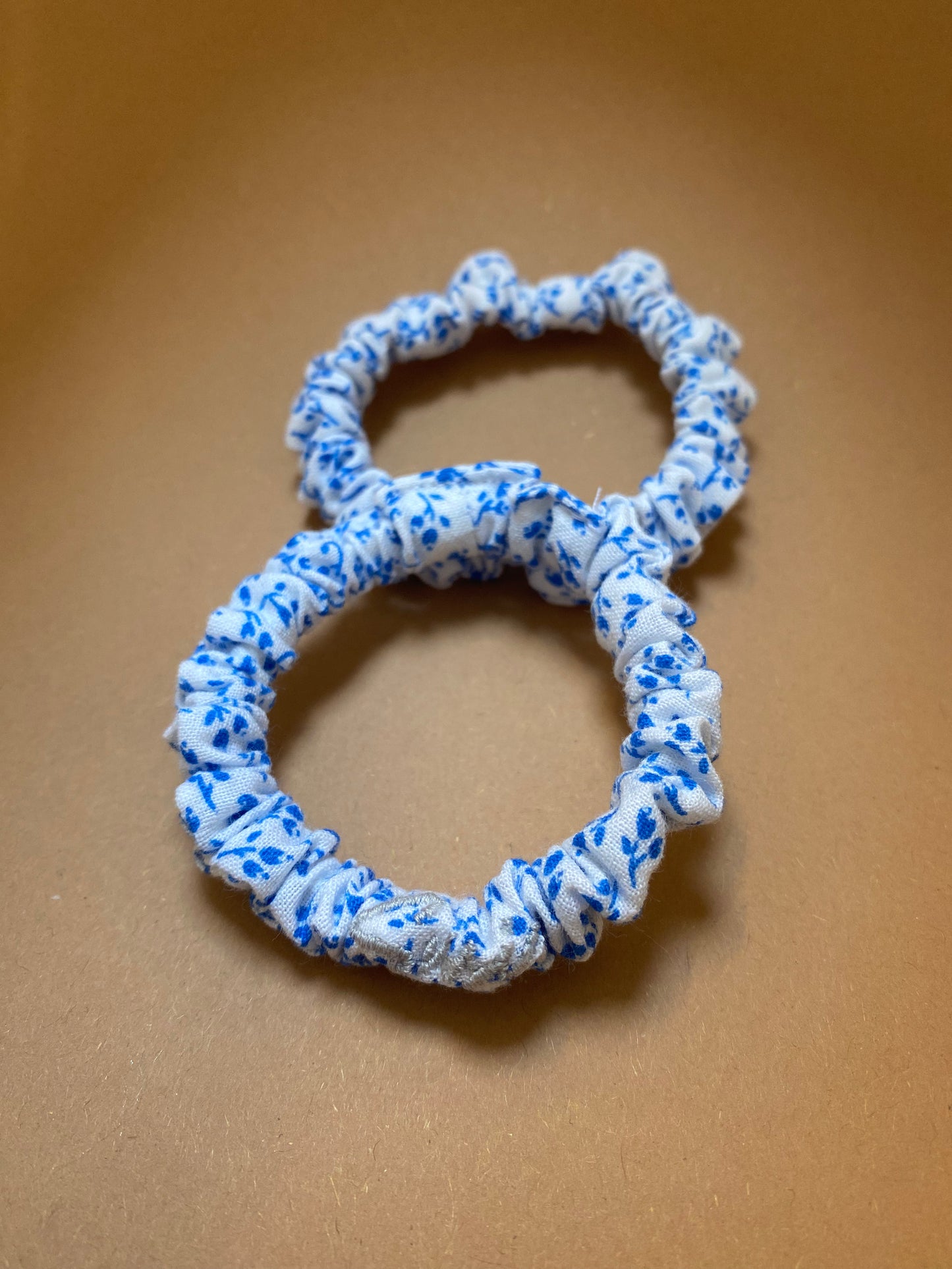 2 Pack Hair Tie Vintage Forget-me-not Flower Scrunchie Premium Hair Accessories | Made in Germany | Sustainable Susi