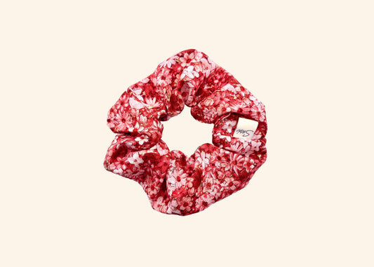 Scrunchie Flowering Red