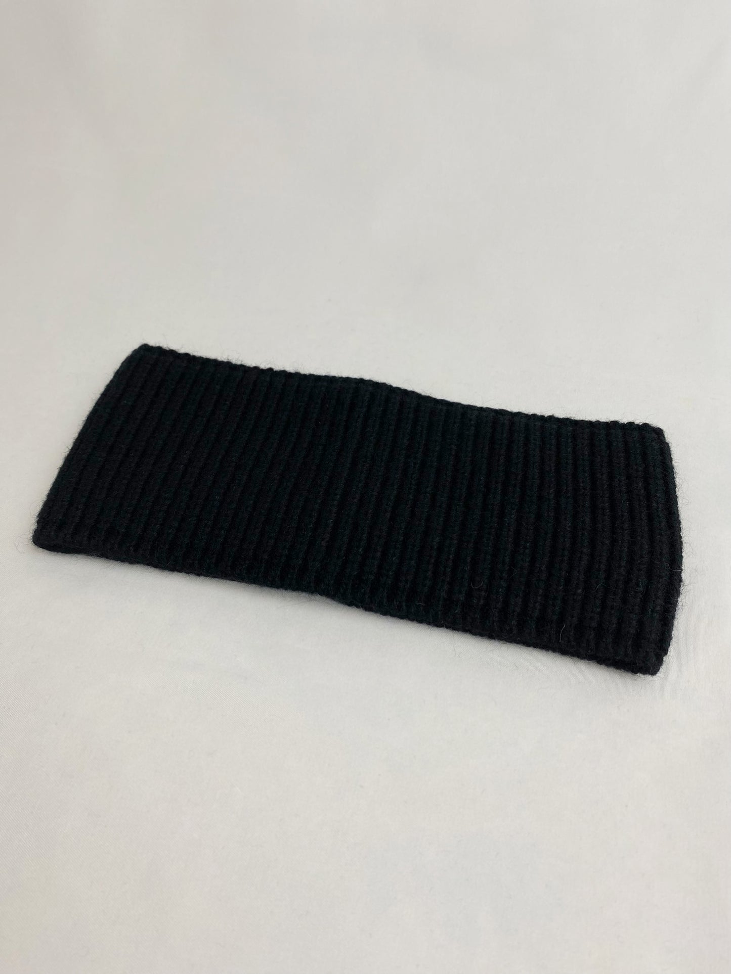 nachhaltige plastifreie kaschmir cashmere stirnband minimalistisch basic schwarzqualität